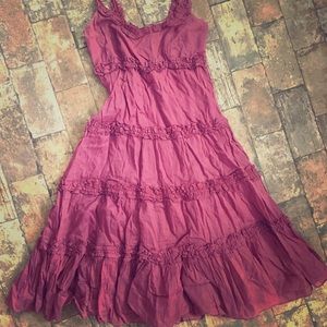 Anthropology odille ruffle dress